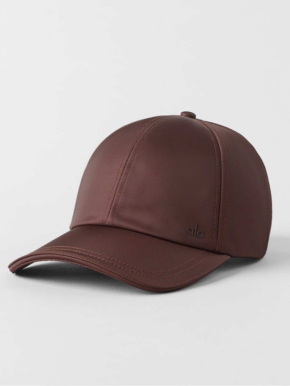 NWT Alo Satin Off-Duty Cap in Brownstone